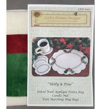 Holly & Pine Candle Mat Kit